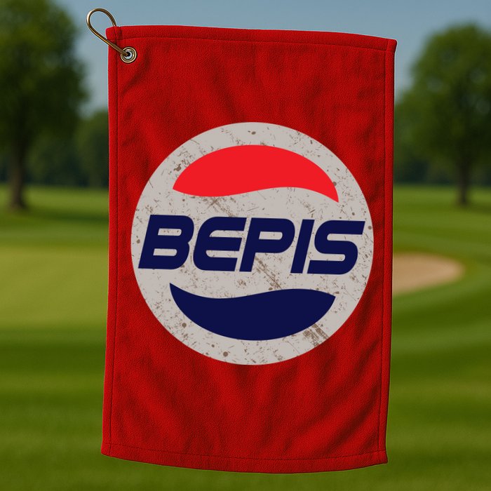Distressed BEPIS Dank Meme Golf Towel