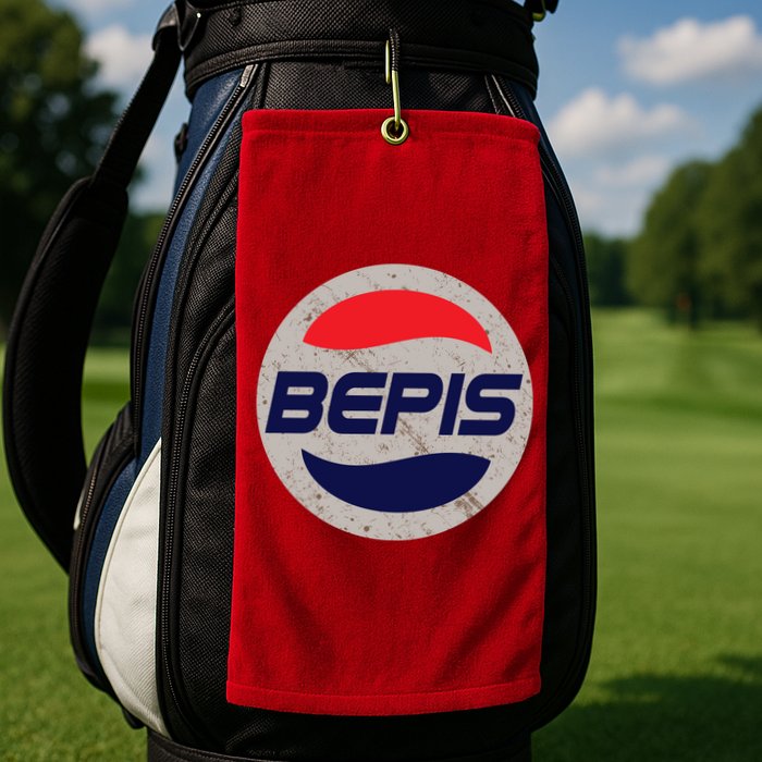 Distressed BEPIS Dank Meme Golf Towel