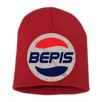 Distressed BEPIS Dank Meme Short Acrylic Beanie