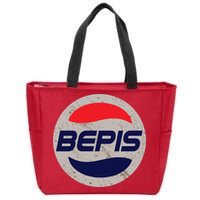 Distressed BEPIS Dank Meme Zip Tote Bag