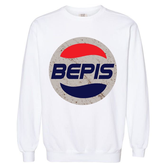 Distressed BEPIS Dank Meme Garment-Dyed Sweatshirt