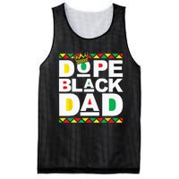 Dope Black Dad Juneteenth Black History Month Pride Fathers Mesh Reversible Basketball Jersey Tank