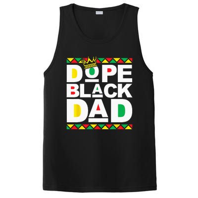 Dope Black Dad Juneteenth Black History Month Pride Fathers PosiCharge Competitor Tank