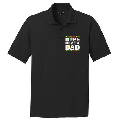 Dope Black Dad Juneteenth Black History Month Pride Fathers PosiCharge RacerMesh Polo