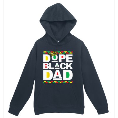 Dope Black Dad Juneteenth Black History Month Pride Fathers Urban Pullover Hoodie