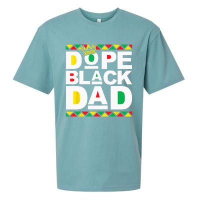 Dope Black Dad Juneteenth Black History Month Pride Fathers Sueded Cloud Jersey T-Shirt