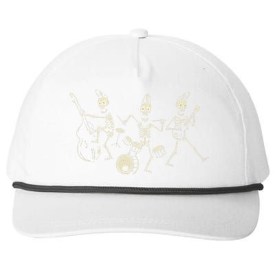 Dem Bones Dancing Singing Skeleton Rock Band Snapback Five-Panel Rope Hat