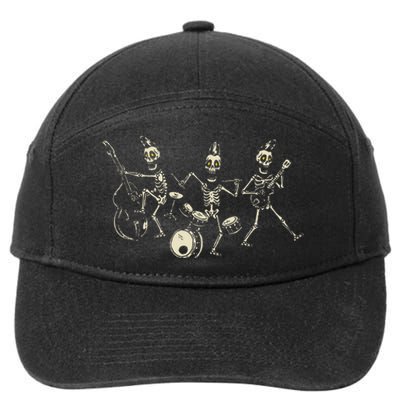 Dem Bones Dancing Singing Skeleton Rock Band 7-Panel Snapback Hat