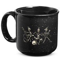 Dem Bones Dancing Singing Skeleton Rock Band 15oz Campfire Ceramic Mug
