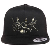 Dem Bones Dancing Singing Skeleton Rock Band Flatbill Hat
