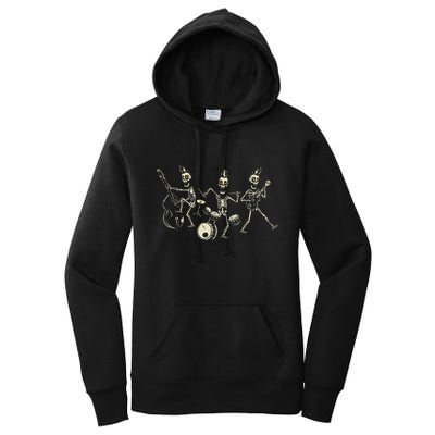 Dem Bones Dancing Singing Skeleton Rock Band Women's Pullover Hoodie