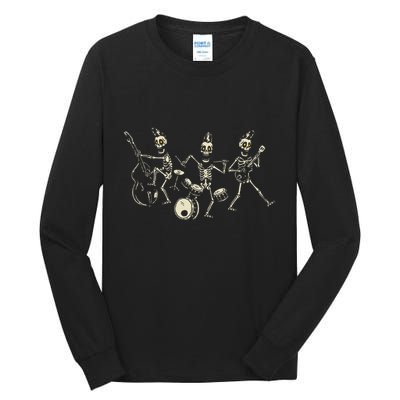 Dem Bones Dancing Singing Skeleton Rock Band Tall Long Sleeve T-Shirt