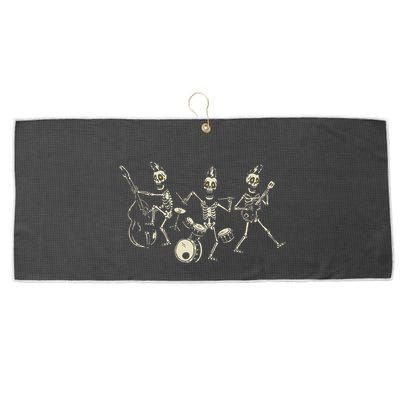 Dem Bones Dancing Singing Skeleton Rock Band Large Microfiber Waffle Golf Towel