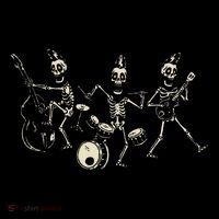 Dem Bones Dancing Singing Skeleton Rock Band Poster