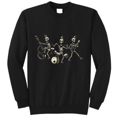 Dem Bones Dancing Singing Skeleton Rock Band Tall Sweatshirt