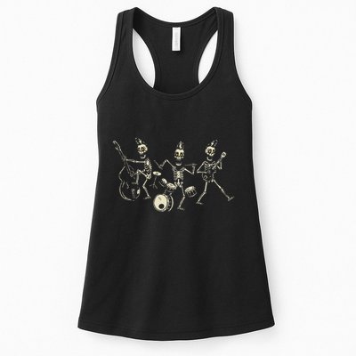 Dem Bones Dancing Singing Skeleton Rock Band Womens Tank Top