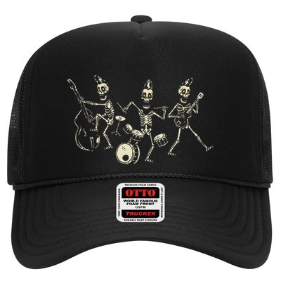 Dem Bones Dancing Singing Skeleton Rock Band Trucker Hat