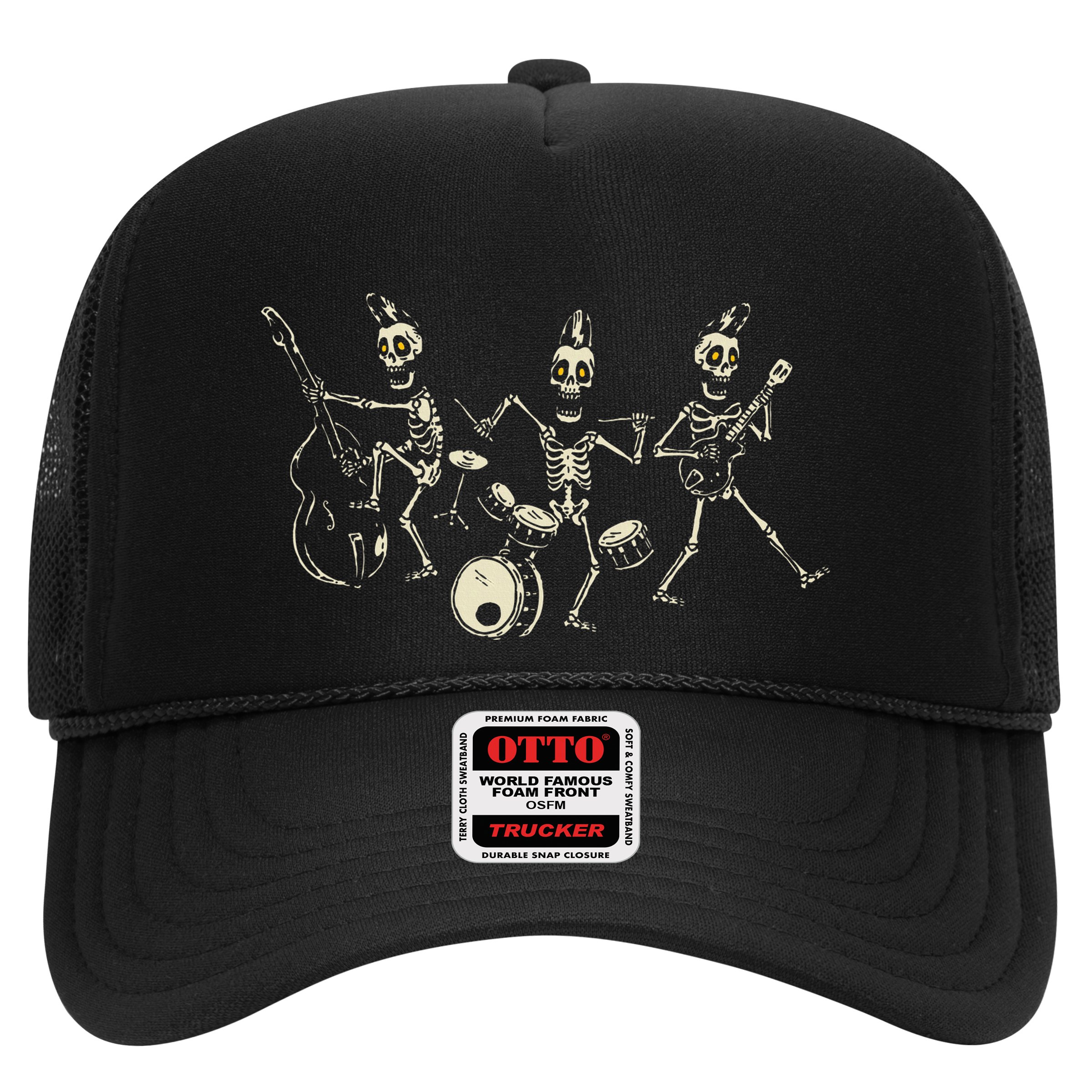 Dem Bones Dancing Singing Skeleton Rock Band Hat