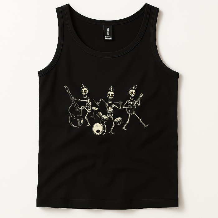 Dem Bones Dancing Singing Skeleton Rock Band Tank Top