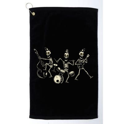 Dem Bones Dancing Singing Skeleton Rock Band Golf Towel