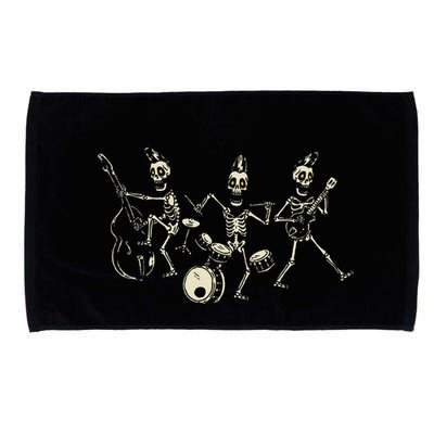 Dem Bones Dancing Singing Skeleton Rock Band Microfiber Hand Towel