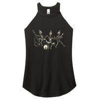 Dem Bones Dancing Singing Skeleton Rock Band Women's Perfect Tri Rocker Tank
