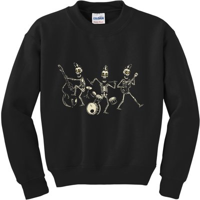 Dem Bones Dancing Singing Skeleton Rock Band Kids Sweatshirt