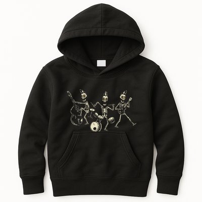 Dem Bones Dancing Singing Skeleton Rock Band Kids Hoodie