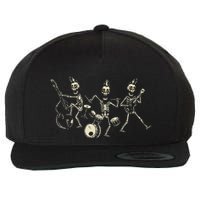 Dem Bones Dancing Singing Skeleton Rock Band Wool Snapback Cap