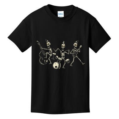 Dem Bones Dancing Singing Skeleton Rock Band Kids T-Shirt