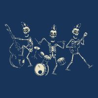 Dem Bones Dancing Singing Skeleton Rock Band Infant Baby Jersey Bodysuit