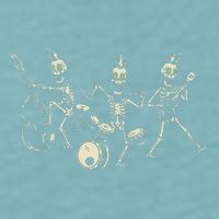 Dem Bones Dancing Singing Skeleton Rock Band Sueded Cloud Jersey T-Shirt