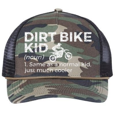 Dirt Bike Definition Motocross Retro Rope Trucker Hat Cap