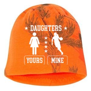 Daughters Basketball Dad Of A Basketball Player Father Cute Gift Kati - Camo Knit Beanie