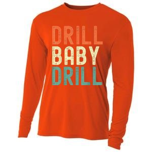 Drill Baby Drill Trump 2024 Cooling Performance Long Sleeve Crew