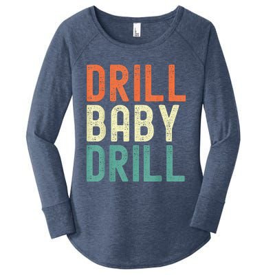 Drill Baby Drill Trump 2024 Women's Perfect Tri Tunic Long Sleeve Shirt