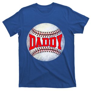 Distressed Baseball Daddy Funny Fathers Day Gift T-Shirt