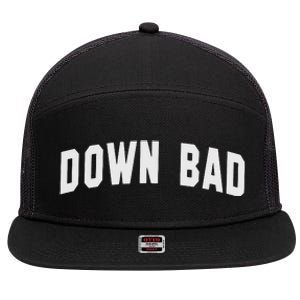 Down Bad 7 Panel Mesh Trucker Snapback Hat