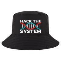 Diy Biology Dna Double Helix Hack The System Biohacker Gift Cool Comfort Performance Bucket Hat