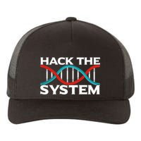 Diy Biology Dna Double Helix Hack The System Biohacker Gift Yupoong Adult 5-Panel Trucker Hat