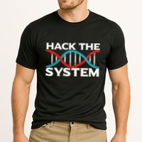 Diy Biology Dna Double Helix Hack The System Biohacker Gift Performance Shirt