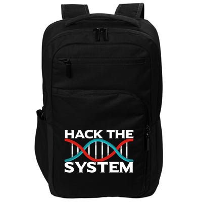 Diy Biology Dna Double Helix Hack The System Biohacker Gift Impact Tech Backpack