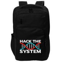 Diy Biology Dna Double Helix Hack The System Biohacker Gift Impact Tech Backpack
