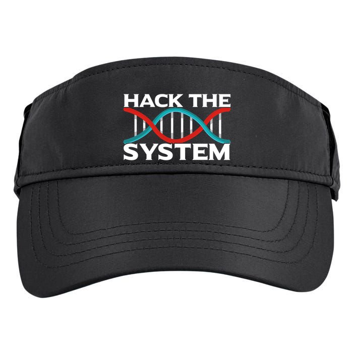 Diy Biology Dna Double Helix Hack The System Biohacker Gift Adult Drive Performance Visor