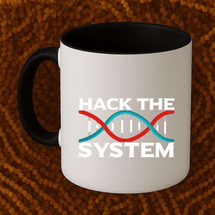 Diy Biology Dna Double Helix Hack The System Biohacker Gift Mug