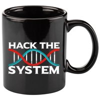 Diy Biology Dna Double Helix Hack The System Biohacker Gift 11oz C Handle Ceramic Mug