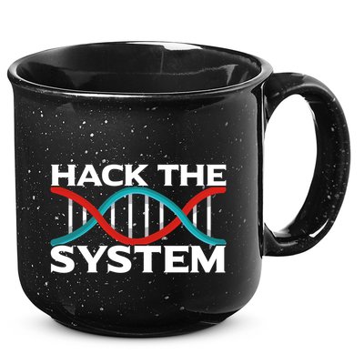 Diy Biology Dna Double Helix Hack The System Biohacker Gift 15oz Campfire Ceramic Mug