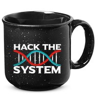 Diy Biology Dna Double Helix Hack The System Biohacker Gift 15oz Campfire Ceramic Mug