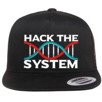 Diy Biology Dna Double Helix Hack The System Biohacker Gift Flatbill Hat