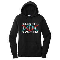 Diy Biology Dna Double Helix Hack The System Biohacker Gift Women's Pullover Hoodie